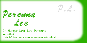 perenna lee business card